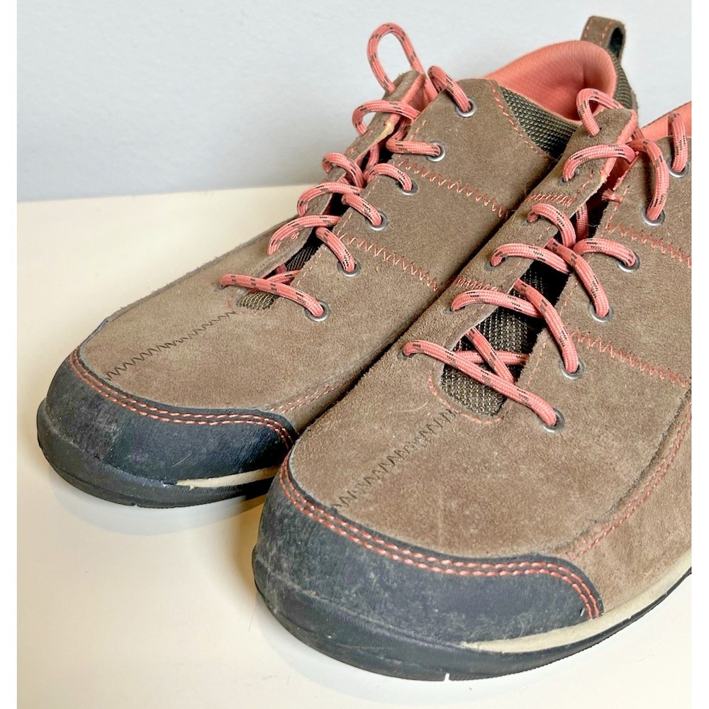 LL Bean Women's BeanSport Brown Suede Lace Up Low Top Sneakers Size 9 Medium - Picture 6 of 10